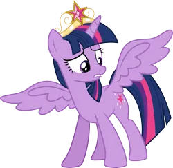 Size: 3083x3000 | Tagged: safe, artist:cloudyglow, derpibooru import, twilight sparkle, twilight sparkle (alicorn), alicorn, pony, equestria girls, big crown thingy, element of magic, image, jewelry, png, regalia, simple background, solo, transparent background, vector