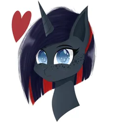 Size: 2740x2940 | Tagged: safe, artist:krymak, derpibooru import, pony, unicorn, crossover, female, floating heart, heart, horseland, image, png, scarlet (horseland), simple background, solo, white background