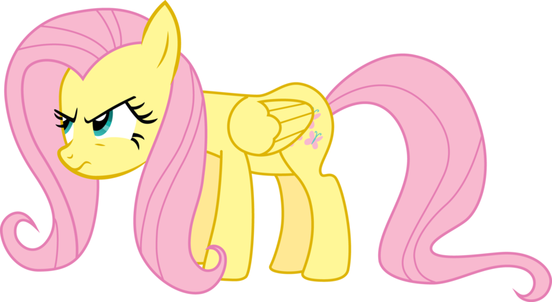 Size: 4473x2457 | Tagged: safe, artist:linkitch, derpibooru import, fluttershy, pegasus, pony, .ai available, annoyed, frown, image, png, simple background, solo, transparent background, vector