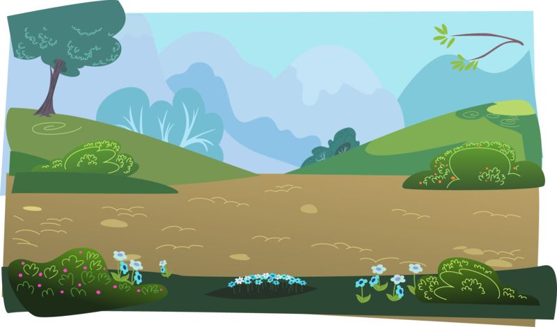 Size: 3341x1962 | Tagged: safe, alternate version, artist:linkitch, derpibooru import, .svg available, background, flower, hill, image, no pony, png, scenery, tree, vector