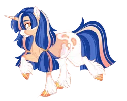 Size: 2900x2300 | Tagged: safe, artist:gigason, derpibooru import, oc, oc:blue apple, pony, unicorn, female, image, magical lesbian spawn, mare, offspring, parent:applejack, parent:twilight sparkle, parents:twijack, png, simple background, solo, transparent background