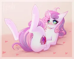 Size: 3796x3038 | Tagged: suggestive, artist:taleriko, derpibooru import, sweetie belle, pony, unicorn, adult, cute, female, image, mare, older, older sweetie belle, png, simple background, solo, solo female