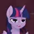 Size: 1024x1024 | Tagged: safe, artist:thisponydoesnotexist, derpibooru import, machine learning generated, twilight sparkle, twilight sparkle (alicorn), alicorn, pony, g4, image, jpeg, lidded eyes, open mouth, solo, tumor