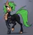 Size: 1520x1591 | Tagged: safe, artist:fenixdust, oc, oc:fokienia, unofficial characters only, pony, fanfic:cypress zero, amputee, augmented, bodysuit, chest fluff, clothes, cybernetic legs, ear fluff, female, gradient background, image, mare, png, prosthetic leg, prosthetic limb, prosthetics, raised leg, seams, signature, solo
