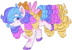 Size: 1280x896 | Tagged: safe, artist:twilightpriincess, derpibooru import, oc, oc:daisy dreams, unofficial characters only, pegasus, pony, base used, bow, deviantart watermark, female, hair bow, image, mare, obtrusive watermark, png, simple background, solo, tail, tail bow, transparent background, watermark