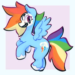 Size: 2048x2048 | Tagged: safe, artist:shrimpgumbie, derpibooru import, rainbow dash, pegasus, pony, face paint, female, image, insane clown posse, juggalo, looking at you, mare, png, simple background, solo, spread wings, wings