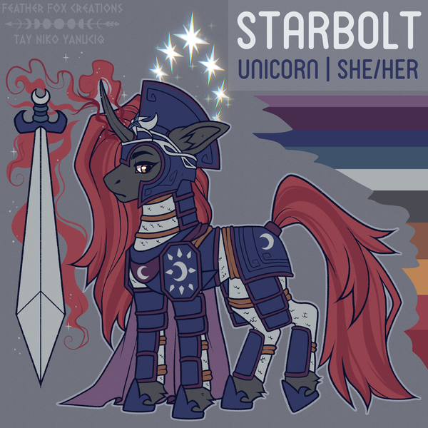 Size: 3000x3000 | Tagged: safe, artist:tay-niko-yanuciq, derpibooru import, oc, unofficial characters only, pony, unicorn, armor, image, png, pronouns, reference sheet, solo