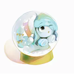 Size: 2000x2000 | Tagged: safe, artist:dearmary, derpibooru import, oc, oc:river chime, unofficial characters only, pegasus, pony, commission, image, jpeg, snow globe, solo, ych result