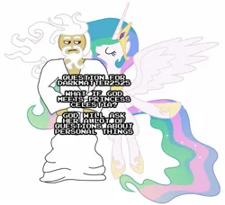 Size: 1529x1392 | Tagged: safe, princess celestia, alicorn, god, image, jpeg, yaweh