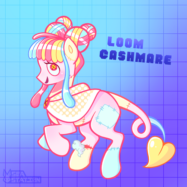 Size: 3000x3000 | Tagged: safe, artist:seasemissary, derpibooru import, oc, oc:loom cashmare, doll pony, original species, pony, doll, female, image, mare, png, solo, toy
