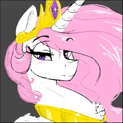 Size: 512x512 | Tagged: safe, artist:thelunarmoon, derpibooru import, princess celestia, pony, different strokes, image, pink-mane celestia, png, solo