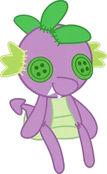 Size: 5000x8141 | Tagged: safe, artist:wissle, derpibooru import, spike, dragon, hearthbreakers, absurd resolution, button, doll, hearth's warming doll, image, male, no pony, object, plushie, png, simple background, sitting, solo, spike plushie, toy, transparent background, vector