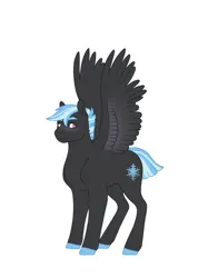 Size: 1104x1479 | Tagged: safe, artist:celeriven, derpibooru import, oc, oc:snow storm, pegasus, pony, image, male, offspring, parent:cloudchaser, parent:thunderlane, png, simple background, solo, stallion, white background