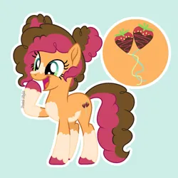Size: 1465x1464 | Tagged: safe, artist:pastelnightyt, derpibooru import, oc, oc:strawberry chocolate, unofficial characters only, earth pony, pony, base used, earth pony oc, female, image, mare, offspring, parent:cheese sandwich, parent:pinkie pie, parents:cheesepie, png, solo, unshorn fetlocks