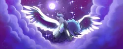 Size: 1280x512 | Tagged: safe, artist:magicstarfriends, derpibooru import, oc, unofficial characters only, alicorn, pony, alicorn oc, horn, image, jpeg, solo, wings