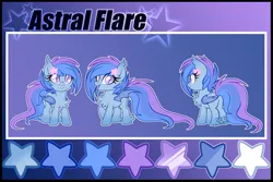 Size: 1280x854 | Tagged: safe, artist:crystal-tranquility, derpibooru import, oc, oc:astral flare, bat pony, pony, female, filly, foal, image, jpeg, reference sheet, solo