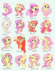 Size: 3000x3868 | Tagged: safe, artist:mindlessnik, derpibooru import, fluttershy, butterfly, insect, pegasus, pony, bust, butterfly on nose, cute, eye clipping through hair, female, high res, image, insect on nose, jpeg, mare, shyabetes, simple background, smiling, style emulation, teary eyes, text, white background