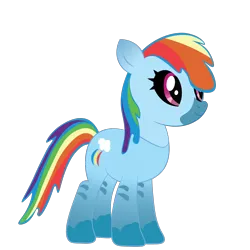 Size: 1200x1200 | Tagged: safe, artist:prixy05, derpibooru import, rainbow dash, kelpie, image, png, simple background, solo, species swap, transparent background