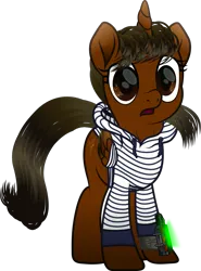 Size: 955x1292 | Tagged: safe, artist:lincolnbrewsterfan, derpibooru import, oc, oc:nocturnal vision, ponified, unofficial characters only, alicorn, pony, fallout equestria, to where and back again, .svg available, alicorn oc, brown eyes, clothes, colored wings, confused, drawstrings, fallout equestria oc, female, folded wings, full body, glow, gradient mane, gradient tail, gradient wings, holly, hoodie, horn, image, inkscape, looking at someone, looking at you, mare, movie accurate, music notes, nc-tv, nc-tv:creator ponified, nocturnal vision's striped hoodie, open mouth, pipbuck, png, realistic mane, show moviefied, solo, stare, staring at you, strap, striped hoodie, tail, vector, wide eyes, wing sleeves, wings, worried