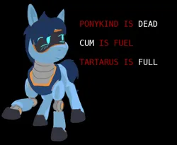 Size: 832x683 | Tagged: suggestive, artist:thebathwaterhero, derpibooru import, oc, oc:fridge, unofficial characters only, pony, robot, robot pony, image, png, simple background, ultrakill, video game