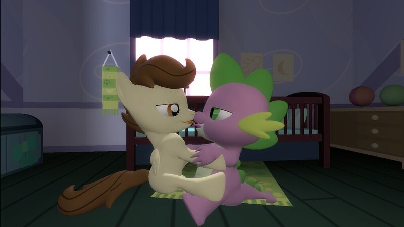 Size: 1024x575 | Tagged: suggestive, artist:undeadponysoldier, ponybooru import, pound cake, spike, dragon, pegasus, pony, 3d, bedroom eyes, colt, foalcon, gay, gmod, hug, image, interspecies, jpeg, kissing, making out, male, older, older pound cake, poundspike, shipping, tongue out, tongue play, underage, window