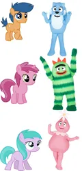 Size: 802x1673 | Tagged: safe, derpibooru import, edit, aura (character), first base, ruby pinch, cat, dragon, earth pony, hybrid, pony, unicorn, adorabase, aurabetes, brobee, colt, cute, female, filly, flower bubble, foal, foofa, g4, image, male, monster, pinchybetes, png, simple background, toodee, white background