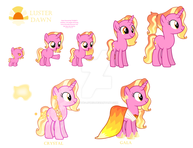 Size: 1280x982 | Tagged: safe, artist:hate-love12, derpibooru import, luster dawn, pony, age progression, base used, clothes, deviantart watermark, dress, female, filly, filly luster dawn, foal, image, obtrusive watermark, png, simple background, solo, teenager, transparent background, watermark