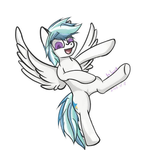 Size: 1600x1600 | Tagged: safe, artist:lancy, derpibooru import, oc, oc:lancy, unofficial characters only, pegasus, pony, flying, image, open mouth, open smile, pegasus oc, png, simple background, smiling, transparent background, wings