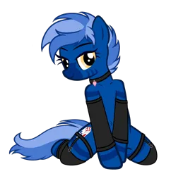 Size: 4370x4510 | Tagged: safe, artist:equestria secret guard, derpibooru import, oc, oc:dark straw, unofficial characters only, hybrid, pony, zebra, zony, bedroom eyes, belly button, clothes, female, hoofless socks, image, jewelry, kneeling, latex, latex socks, looking at you, mare, neck rings, necklace, png, sexy, shoulder, simple background, socks, solo, transparent background, vector, zebra oc, zony oc