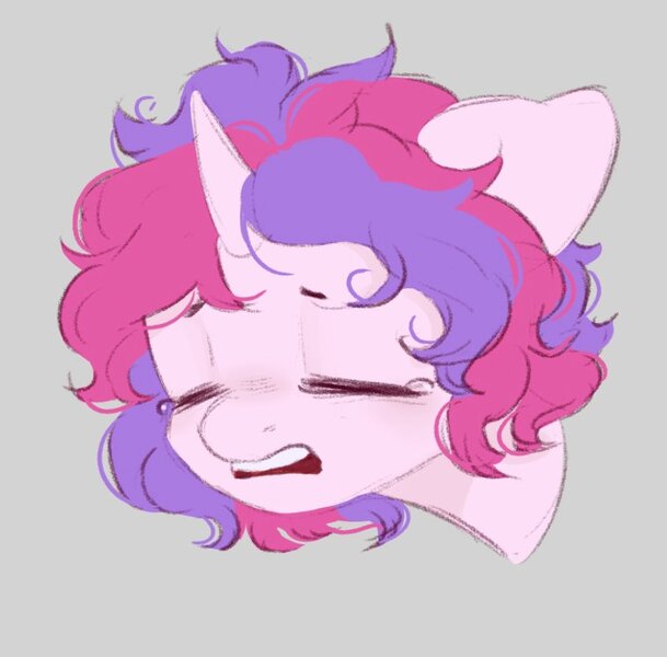 Size: 1001x987 | Tagged: safe, artist:melodylibris, derpibooru import, oc, oc:melody (melodylibris), unofficial characters only, pony, unicorn, bust, crying, eyes closed, female, image, jpeg, mare, open mouth, portrait, solo