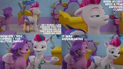 Size: 4400x2475 | Tagged: safe, derpibooru import, edit, edited screencap, editor:quoterific, screencap, pipp petals, zipp storm, my little pony: make your mark, my little pony: make your mark chapter 2, adorapipp, adorazipp, cute, female, g5, hoof done it?, image, png, royal sisters (g5), siblings, sisters