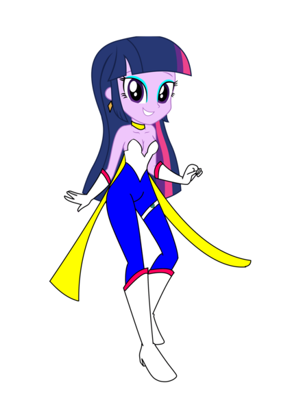 Size: 1280x1814 | Tagged: safe, artist:omegaridersangou, derpibooru import, twilight sparkle, human, equestria girls, equestria girls series, clothes, clothes swap, cutie honey, female, image, misty honey, png, simple background, solo, transparent background, uniform