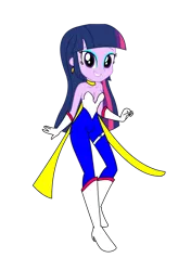 Size: 1280x1814 | Tagged: safe, artist:omegaridersangou, derpibooru import, twilight sparkle, human, equestria girls, equestria girls series, clothes, clothes swap, cutie honey, female, image, misty honey, png, simple background, solo, transparent background, uniform