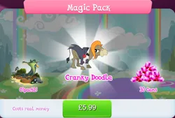 Size: 1267x858 | Tagged: safe, derpibooru import, official, cipactli, cranky doodle donkey, donkey, bowtie, bundle, bush, clothes, costs real money, english, flower, gameloft, gem, image, jack, jpeg, male, mobile game, mud, my little pony: magic princess, numbers, sale, solo, solo focus, text, tuxedo, wedding suit, wig