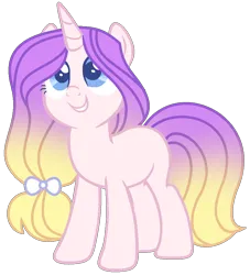 Size: 878x968 | Tagged: safe, artist:andromedaheartacheyt, derpibooru import, oc, oc:empress apple, unofficial characters only, pony, unicorn, base used, colored pupils, gradient mane, grin, image, looking up, offspring, parent:big macintosh, parent:rarity, parents:rarimac, png, simple background, smiling, solo, transparent background