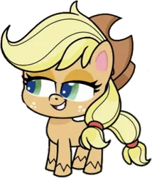 Size: 295x345 | Tagged: safe, artist:pascalmulokozi2, derpibooru import, edit, edited screencap, screencap, applejack, earth pony, pony, my little pony: pony life, princess probz, spoiler:pony life s01e01, background removed, female, image, mare, not a vector, png, simple background, transparent background