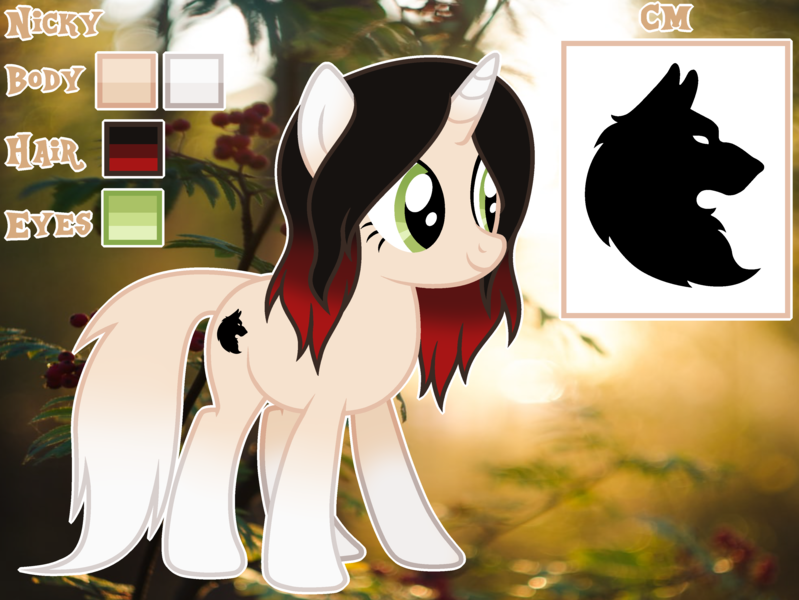 Size: 3556x2672 | Tagged: safe, artist:cindystarlight, derpibooru import, oc, oc:nicky, pony, unicorn, female, image, mare, png, reference sheet, solo