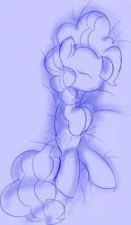 Size: 748x1280 | Tagged: safe, artist:ricktin, derpibooru import, pinkie pie, pony, image, jpeg, sketch, sleeping, solo