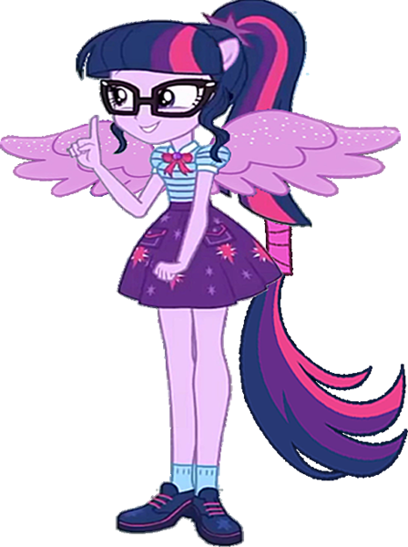 Size: 505x676 | Tagged: safe, derpibooru import, edit, edited screencap, screencap, vector edit, sci-twi, twilight sparkle, equestria girls, equestria girls series, text support, text support: rarity, image, png, ponied up, scitwilicorn, vector, wings