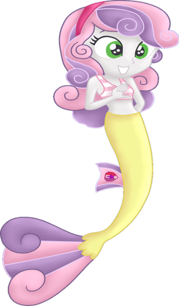 Size: 390x666 | Tagged: safe, artist:liniitadash23, derpibooru import, sweetie belle, mermaid, seapony (g4), equestria girls, surf and/or turf, equestria girls-ified, fish tail, image, mermaid tail, mermaidized, midriff, png, seaponified, seapony sweetie belle, species swap, tail, vector