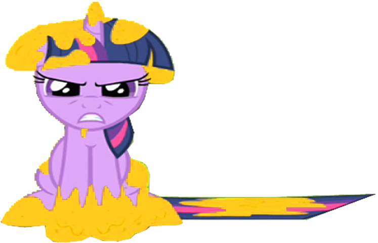 Size: 747x481 | Tagged: safe, derpibooru import, edit, vector edit, twilight sparkle, feeling pinkie keen, annoyed, food, honey, image, messy mane, messy tail, png, sticky, tail, ugh, vector