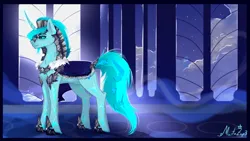 Size: 1920x1080 | Tagged: safe, artist:martazap3, derpibooru import, oc, pony, unicorn, armor, castle, female, guardsmare, image, jpeg, male, mare, my little pony, night, royal guard, solo