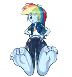 Size: 521x554 | Tagged: suggestive, artist:moemoetime01, derpibooru import, rainbow dash, commissioner:conservativepip, commissioner:zanyonepip, feet, fetish, foot fetish, image, nail polish, png, rainbow nail polish