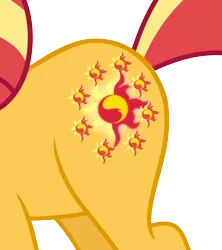 Size: 2372x2677 | Tagged: safe, artist:dupontsimon, derpibooru import, sunset shimmer, fanfic:magic show of friendship, equestria girls, booty call, cutie mark, fanfic art, glowing cutie mark, image, png, simple background, solo, transparent background, vector