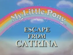 Size: 960x720 | Tagged: safe, derpibooru import, screencap, escape from catrina, my little pony 'n friends, g1, image, logo, my little pony logo, no pony, png, rainbow, title card