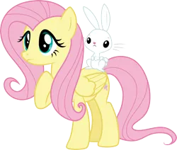 Size: 3535x3000 | Tagged: safe, artist:cloudyglow, derpibooru import, angel bunny, fluttershy, may the best pet win, image, png, simple background, transparent background, vector