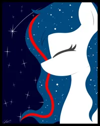 Size: 1592x2000 | Tagged: safe, artist:seafooddinner, derpibooru import, oc, oc:nasapone, unofficial characters only, earth pony, pony, bust, earth pony oc, eyes closed, female, image, jpeg, mare, poster, signature, solo, stars