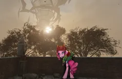 Size: 1529x991 | Tagged: safe, derpibooru import, pinkie pie, earth pony, pony, clothes, crossover, female, game, image, mare, pathologic, png, solo