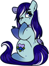 Size: 1200x1593 | Tagged: safe, artist:sexygoatgod, derpibooru import, oc, oc:blueberry bashful, unofficial characters only, earth pony, pony, adoptable, auction, blueberry, female, food, image, png, solo