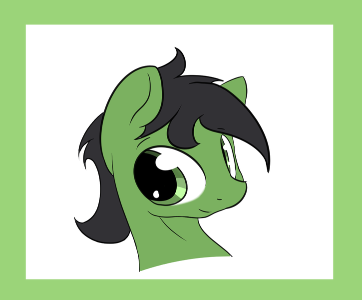 Size: 1208x1000 | Tagged: safe, artist:ricy, derpibooru import, oc, oc:anon stallion, earth pony, pony, bust, colored, earth pony oc, flat colors, image, looking at you, png, portrait, simple background, smiling